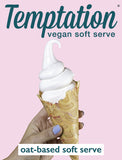 Vegan Temptation Oat Soft Serve Mix - Vanilla - (Oat Based) Made in the USA - (6 x 4.08lbs bags)