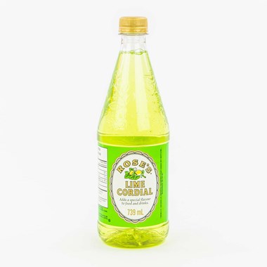 Lime Cordial - 12 x 739 mL Flavouring for Food and Beverages - Bar Mix