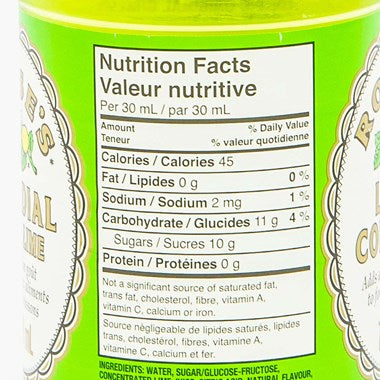 Lime Cordial - 12 x 739 mL Flavouring for Food and Beverages - Bar Mix