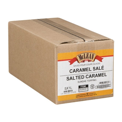 Salted Caramel Sundae Topping - 5X1L/CS - by McLean Canada