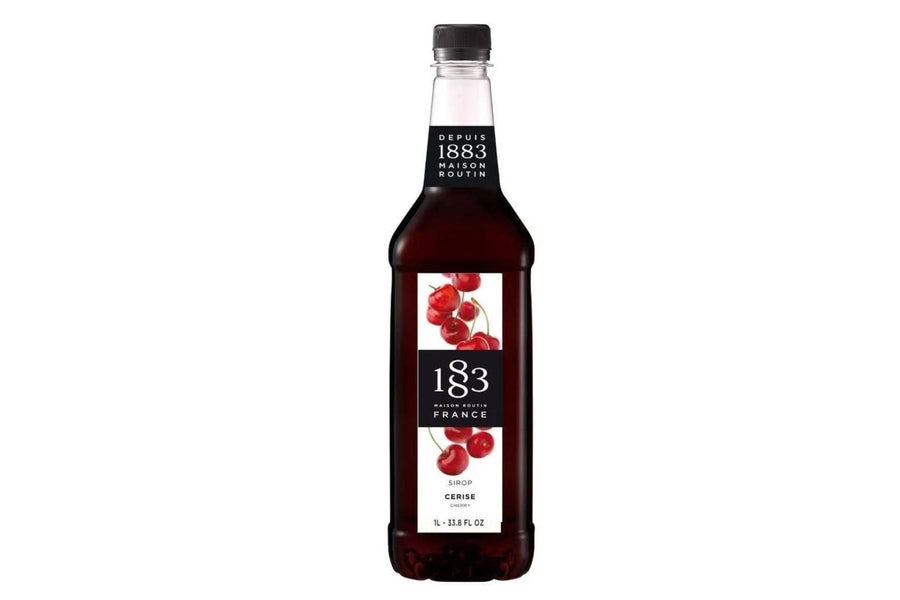 1883 Maison Routin Premium Syrup - 6 x 1L Pet-Plastic Bottles  - Cherry