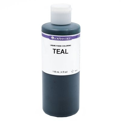 Teal Liquid Food Colour - Liquid Food Colouring - 4 oz, 1 Gallon