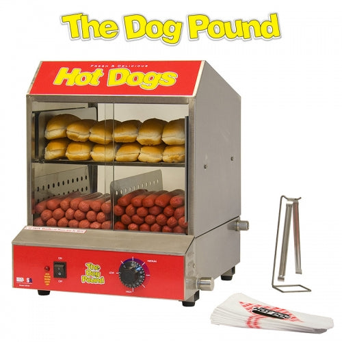 Cuiseur à vapeur pour hot-dogs et présentoir alimentaire