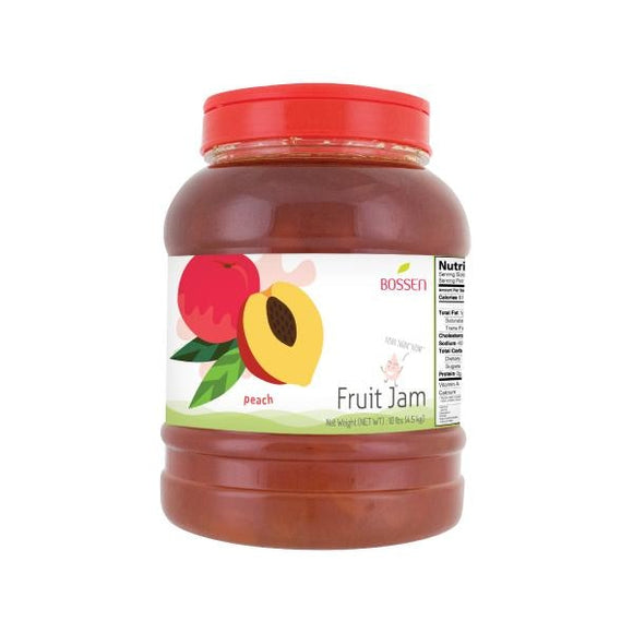 Peach Fruit Jam/Smoothie Paste, 9.24 lbs per jar, 4 x 9.24 lbs jars per case