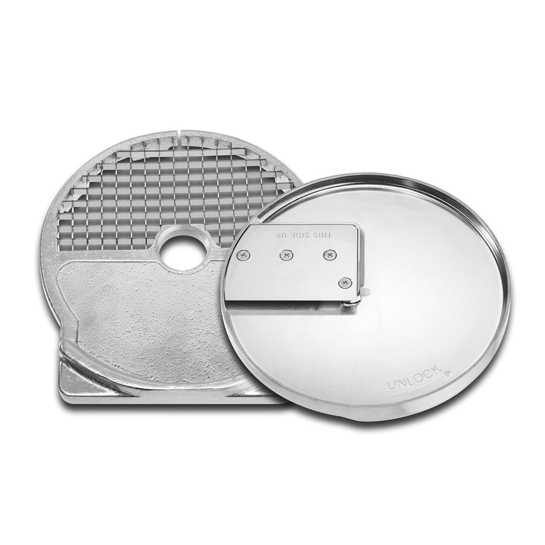WFP16S26 - Grille de découpe en dés de 3/8" (10 mm) et disque à trancher avec outil de perforation pour grille de découpe en dés 