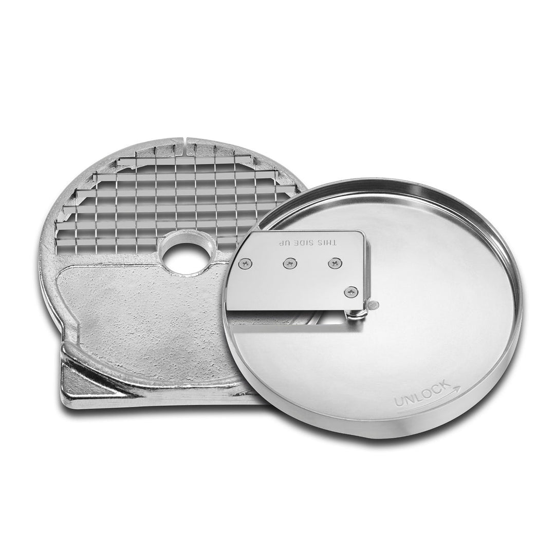 WFP16S27 - Grille de découpe en dés et disque à trancher 1/2" (12 mm) avec outil de perforation pour grille de découpe en dés 