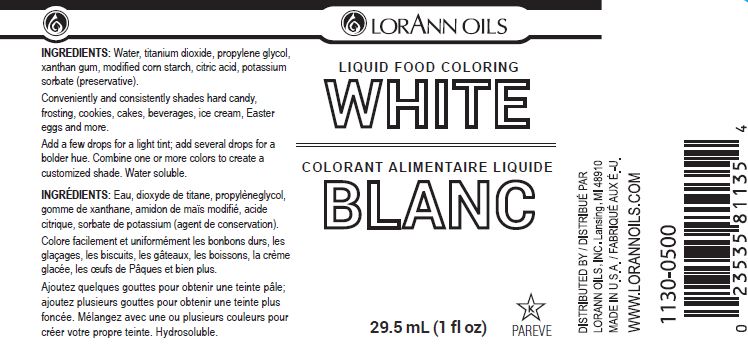 White Food Coloring Bulk Supplier LorAnn Canada
