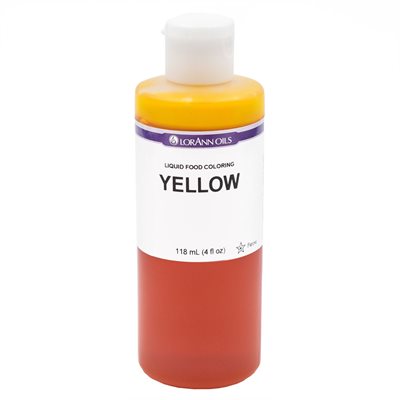 Yellow Liquid Food Colour - Liquid Food Colouring - 4 oz, 1 Gallon